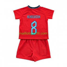 Maillot de Foot Angleterre Henderson 8 Enfant Exterieur Coupe du monde 2022